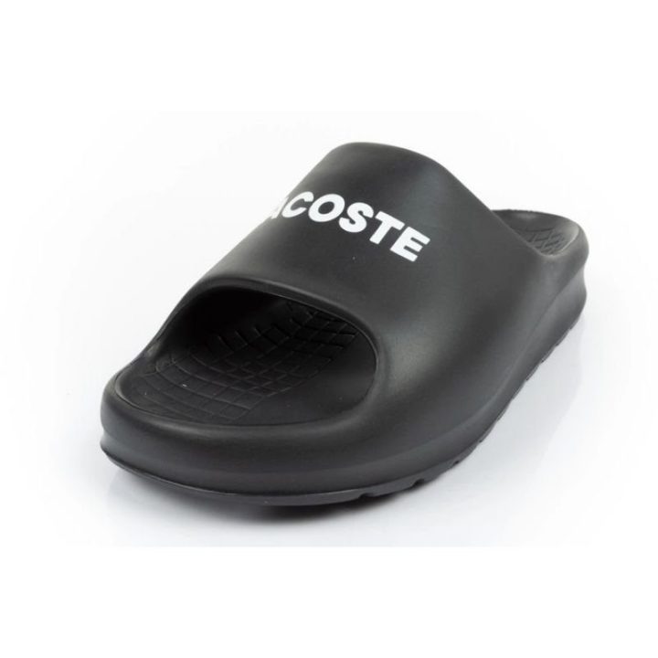 Moteriškos šlepetės Lacoste Serve Slide, juodos