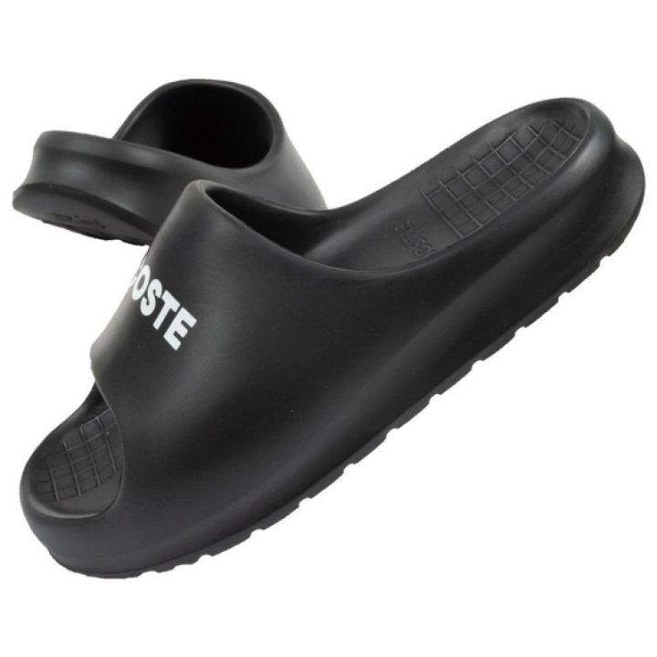 Moteriškos šlepetės Lacoste Serve Slide, juodos