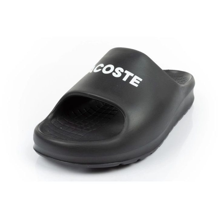 Moteriškos šlepetės Lacoste Serve Slide, juodos