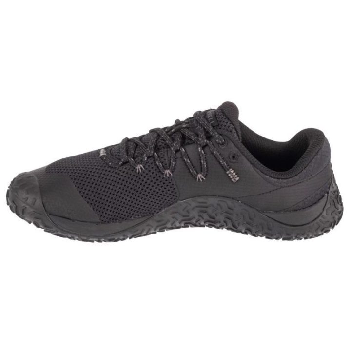 Moteriški bėgimo bekele bateliai Merrell Trail Glove 7, juodi