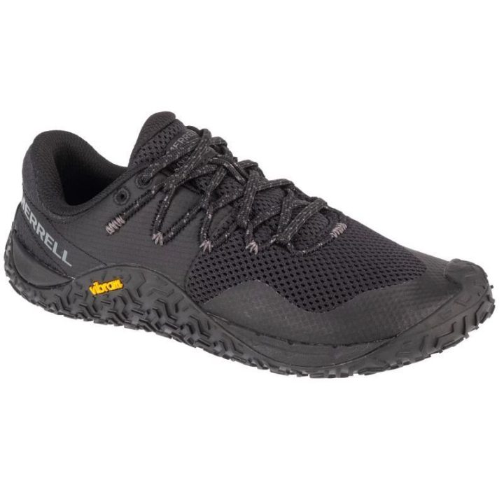 Moteriški bėgimo bekele bateliai Merrell Trail Glove 7, juodi