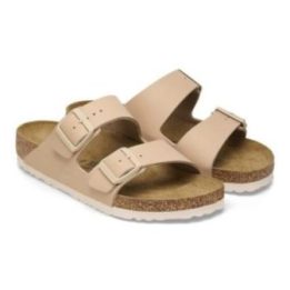 Moteriškos šlepetės su sagtimis Birkenstock Arizona, smėlio