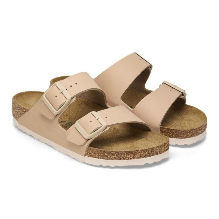 Moteriškos šlepetės su sagtimis Birkenstock Arizona, smėlio
