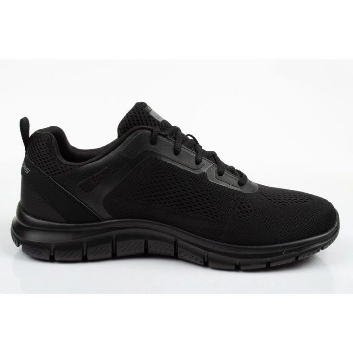 Vyriški sportbačiai su amortizuojančiu padu Skechers Track, juodi