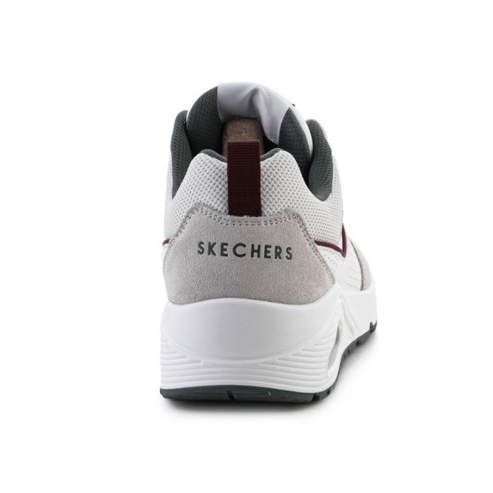 Vyriški sportbačiai Skechers Uno-Retro One, balti ir pilki