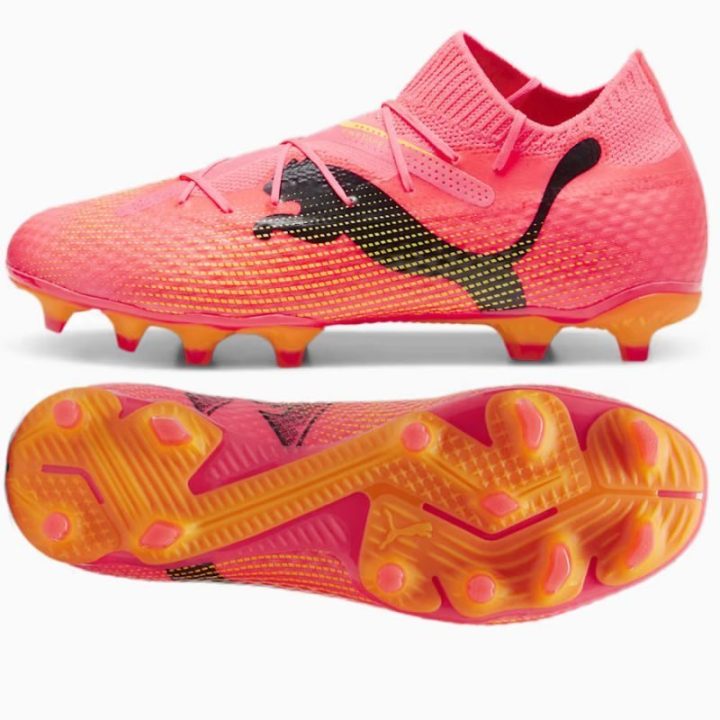 Vyriški futbolo bateliai Puma Future 7 Match+ LL, rožiniai