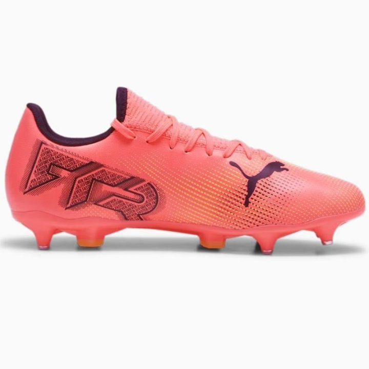 Vyriški futbolo bateliai minkštai vejai Puma Future 7 Play, rožiniai