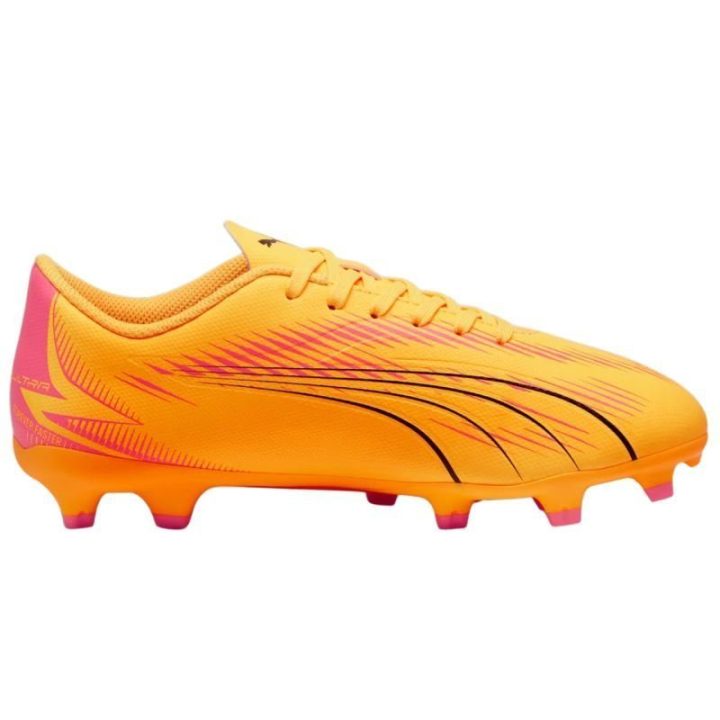 Vaikiški futbolo bateliai Puma Ultra Play FG/AG, oranžiniai