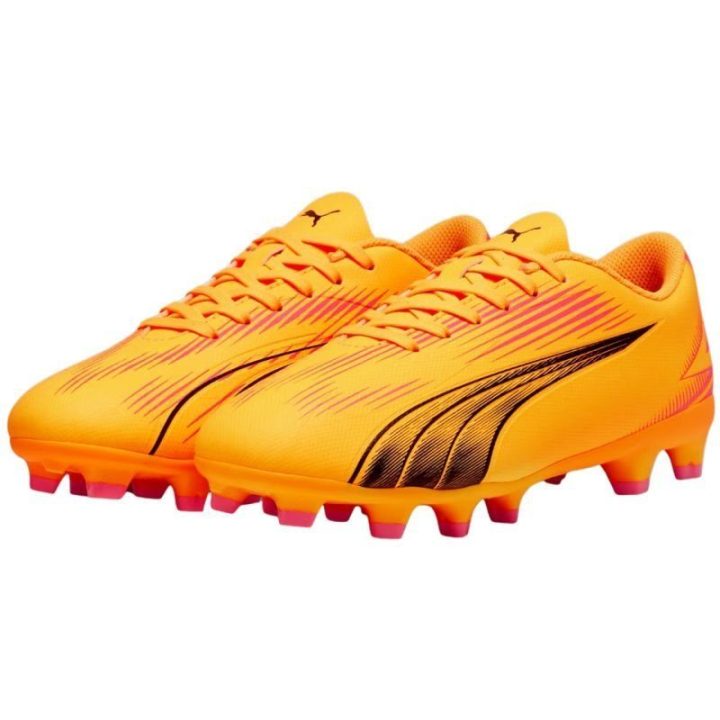 Vaikiški futbolo bateliai Puma Ultra Play FG/AG, oranžiniai