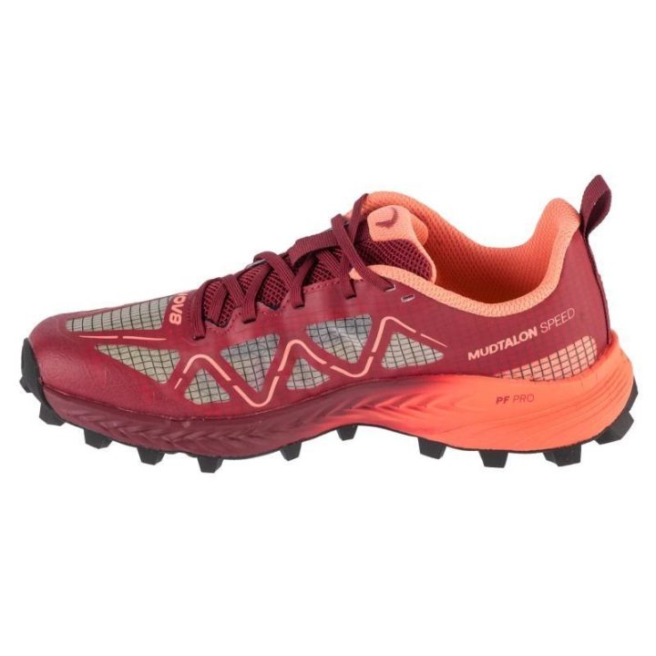 Moteriški bėgimo bekele bateliai Inov-8 MudTalon Speed, bordo