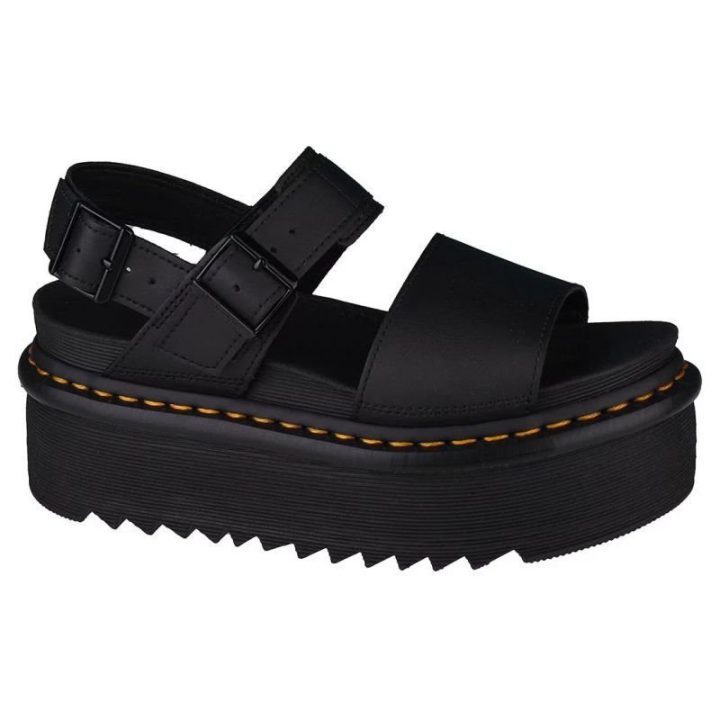 Moteriškos basutės su platforma Dr. Martens Voss Quad, juodos
