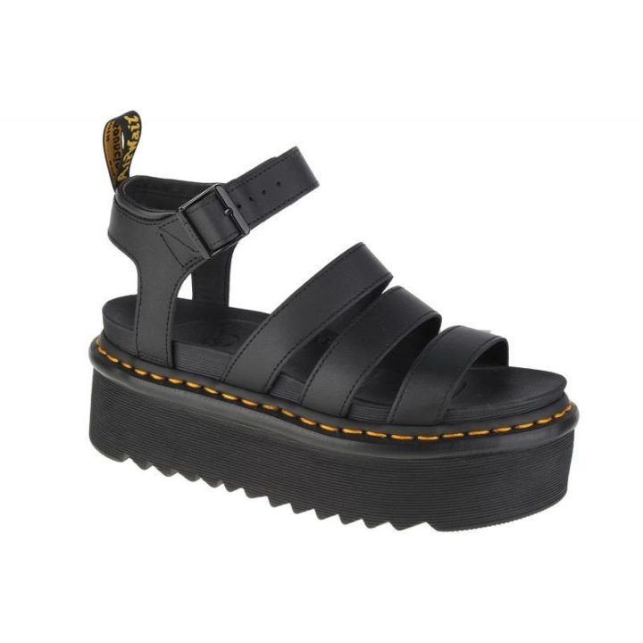 Moteriškos basutės su platforma Dr. Martens Blaire Quad, juodos