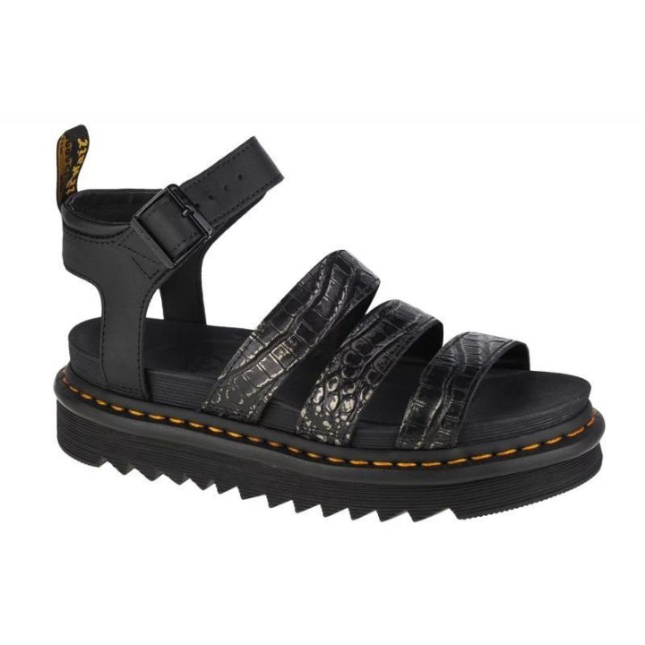 Moteriškos basutės su 5 cm platforma Dr. Martens Blaire, juodos