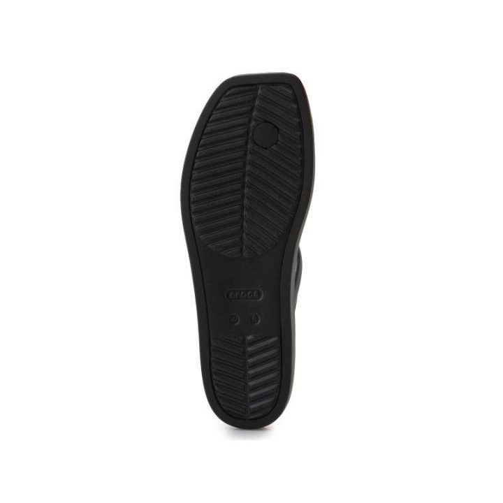 Moteriškos šlepetės per pirštą Crocs Miami, juodos