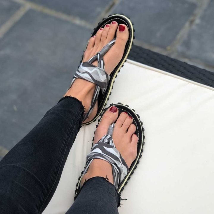 Moteriškos basutės su susukta juostele Gumbies Slingback