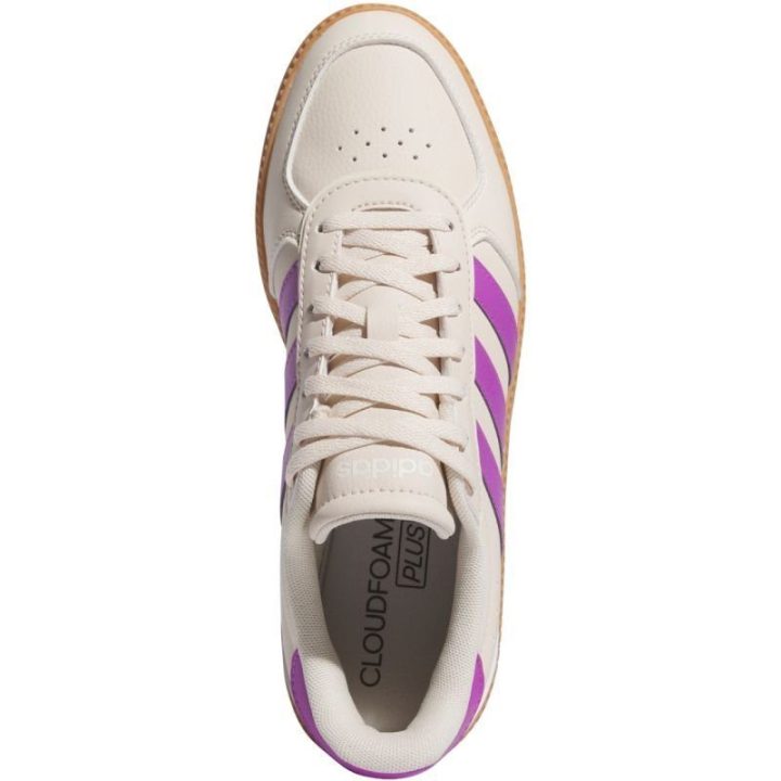 Moteriški suvarstomi batai adidas Breaknet Sleek, balti ir rožiniai