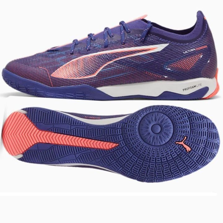 Vyriški salės futbolo bateliai Puma Ultra 5 Pro Court, violetiniai