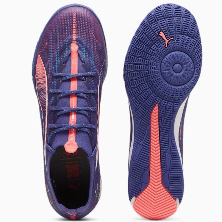 Vyriški salės futbolo bateliai Puma Ultra 5 Pro Court, violetiniai