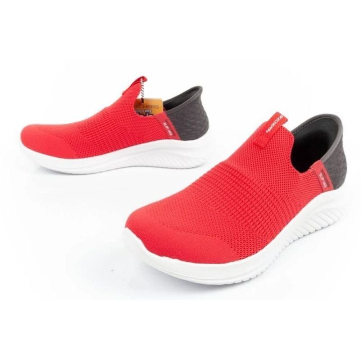 Vyriški įspiriami sportbačiai Skechers, raudoni ir balti
