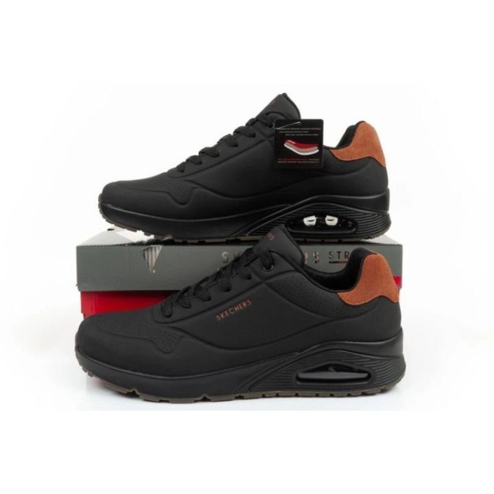 Vyriški suvarstomi sportbačiai Skechers Uno 183004/BBK, juodi