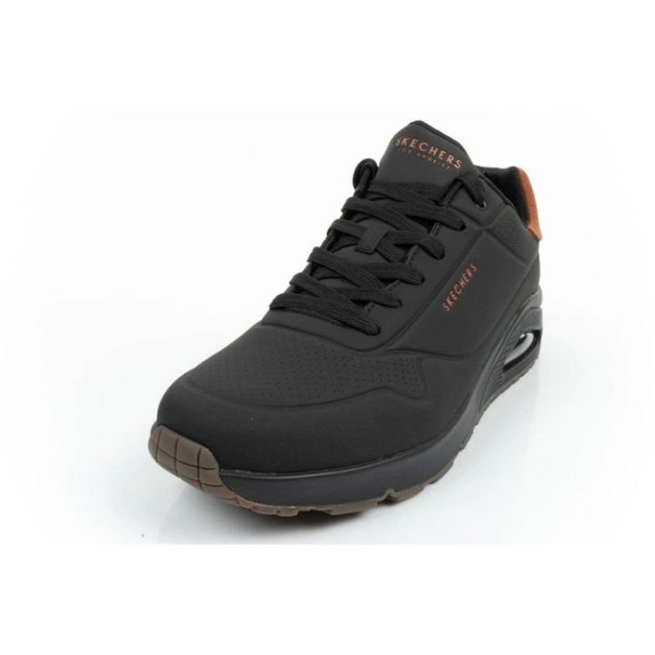 Vyriški suvarstomi sportbačiai Skechers Uno 183004/BBK, juodi