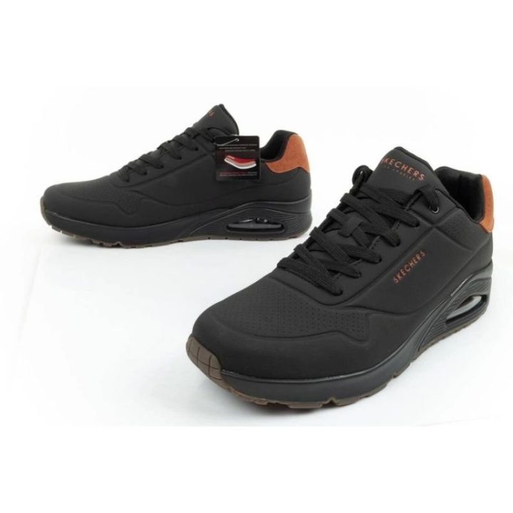 Vyriški suvarstomi sportbačiai Skechers Uno 183004/BBK, juodi