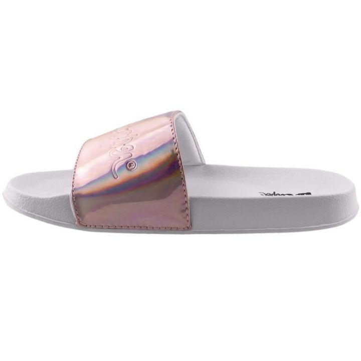 Moteriškos šlepetės Lee Cooper, baltos ir rožinės