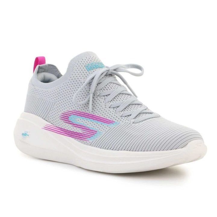 Moteriški žemi sportbačiai Skechers Go Run Fast Brisk Day, pilki