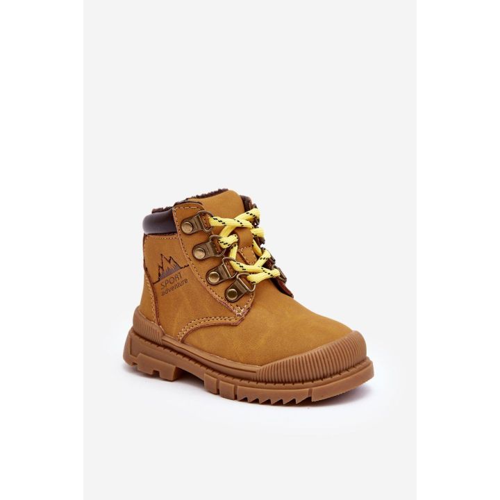 Vaikiški batai su pamušalu Trappers Camel Walter