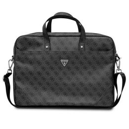 Guess rankinė GUCB15P4TK 16 juoda / juoda Saffiano 4G Trikampis logotipas