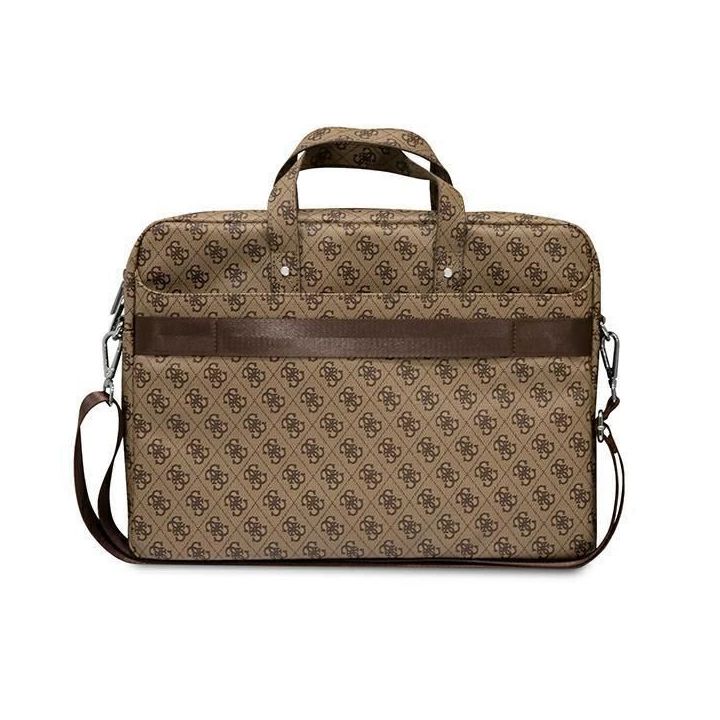 Guess krepšys GUCB15P4TW 16 brown / brown Saffiano 4G Triangle Logo
