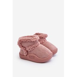 Vaikiški sniego batai su velcro rausvi Unitia