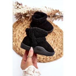 Vaikiški sniego batai su velcro juoda Unitia