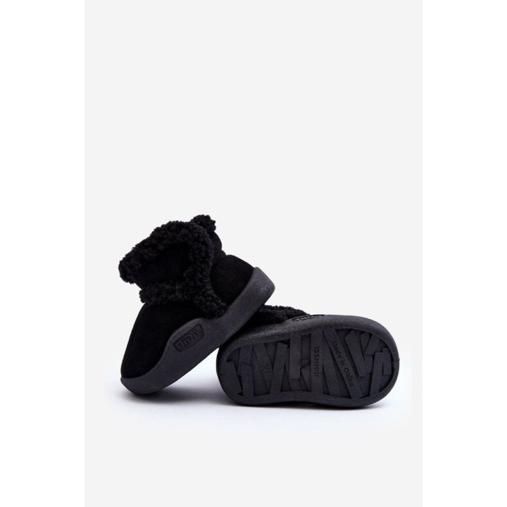 Vaikiški sniego batai su velcro juoda Unitia