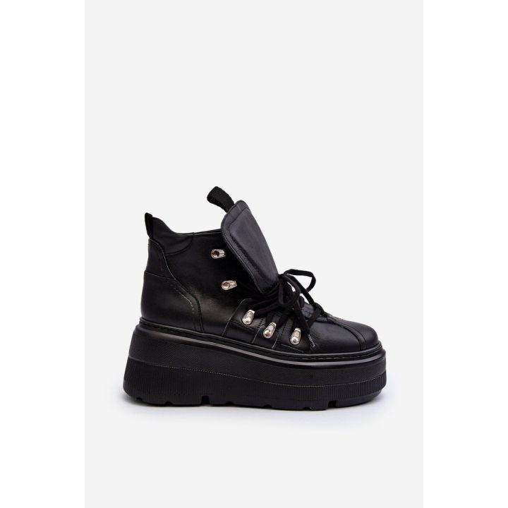 Zazoo 3416 Odiniai moteriški sportiniai bateliai Black