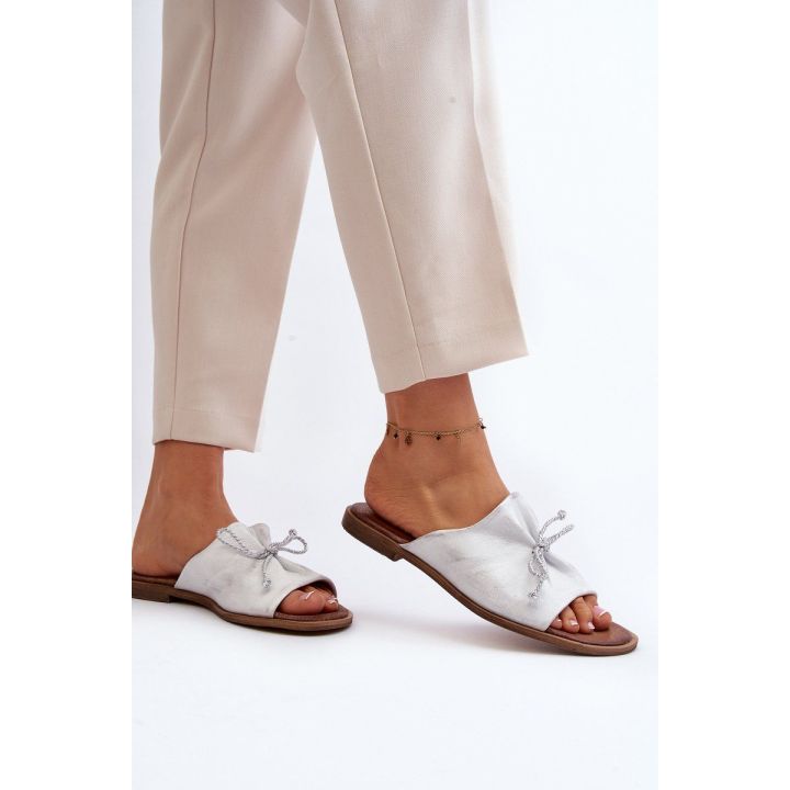 Odiniai moteriški sandalai Zazoo 2659/005 Silver