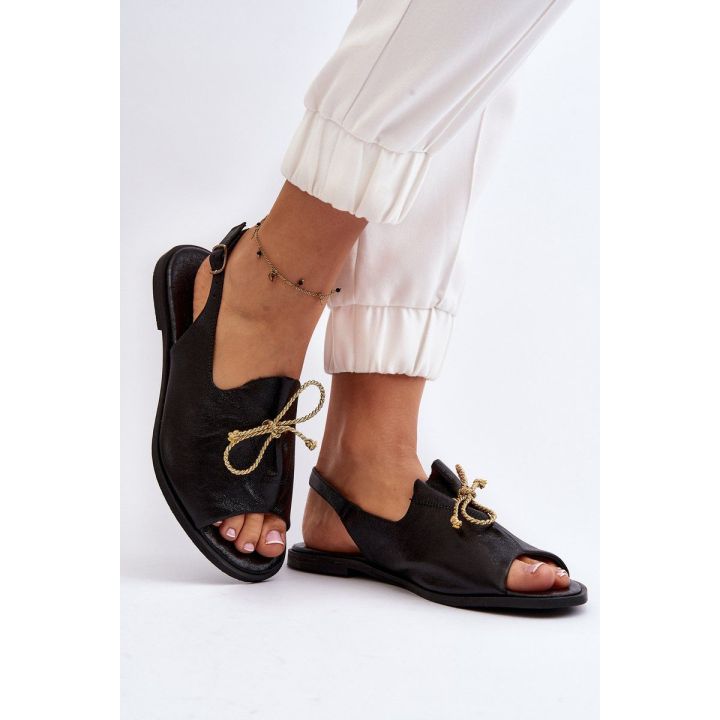 plokšti sandalai Zazoo 2898 Black