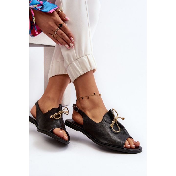 plokšti sandalai Zazoo 2898 Black