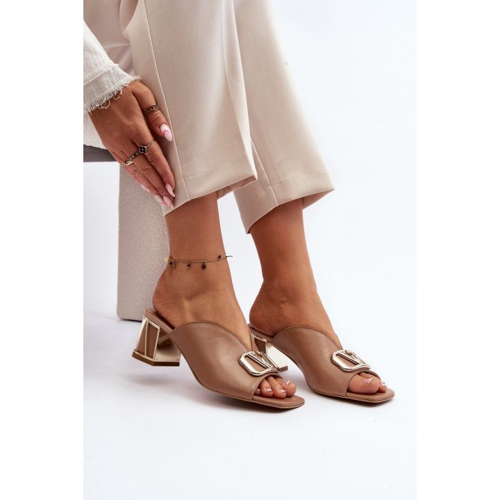 Elegantiški moteriški sandalai Laura Messi 2771 Smėlio spalvos