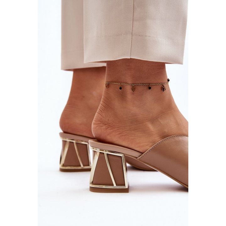 Elegantiški moteriški sandalai Laura Messi 2771 Smėlio spalvos