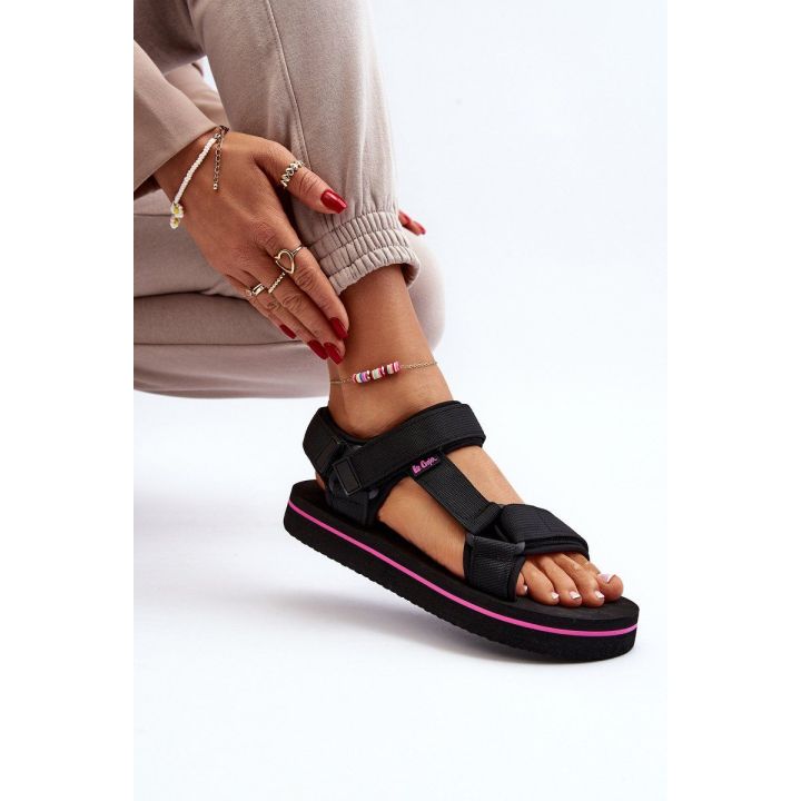 platforminiai sandalai by Lee Cooper LCW 2751L Black