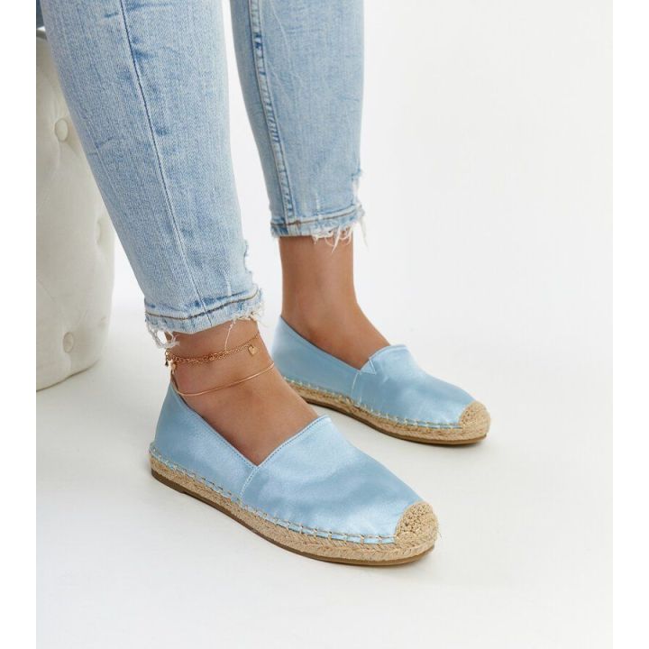 Caithlin mėlynos blizgios platforminės espadrilės