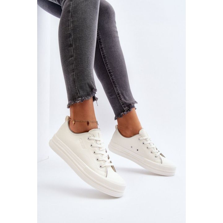 Moteriški ekologiškos odos sportbačiai Big Star NN274847 White