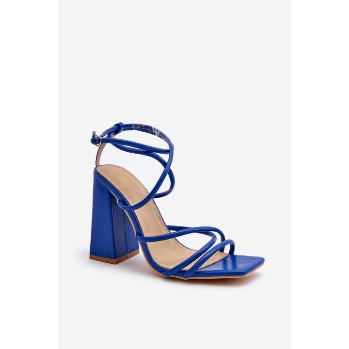 Madingi aukštakulniai sandalai Blue Josette