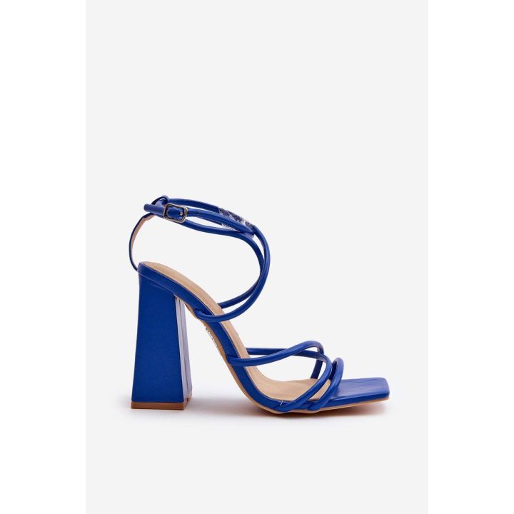 Madingi aukštakulniai sandalai Blue Josette