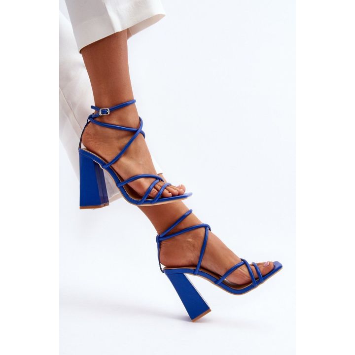Madingi aukštakulniai sandalai Blue Josette