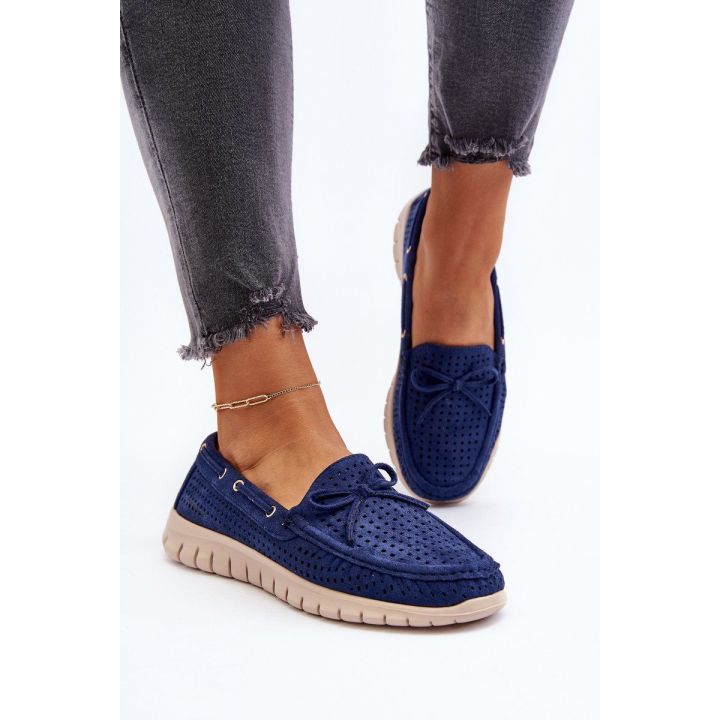 Moteriški mokasinai su lanku Navy Blue Reece