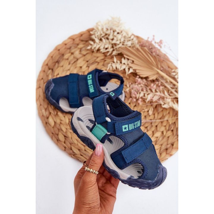 Berniukų sandalai su velcro Big Star NN374236 Navy