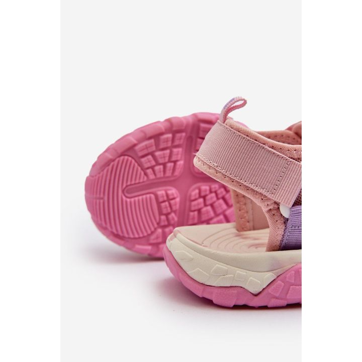 Mergaičių sandalai su velcro Big Star NN374238 Pink