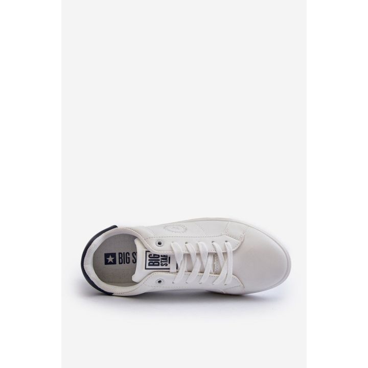 Žemi vyriški sportbačiai Eco Leather Big Star NN174282 White